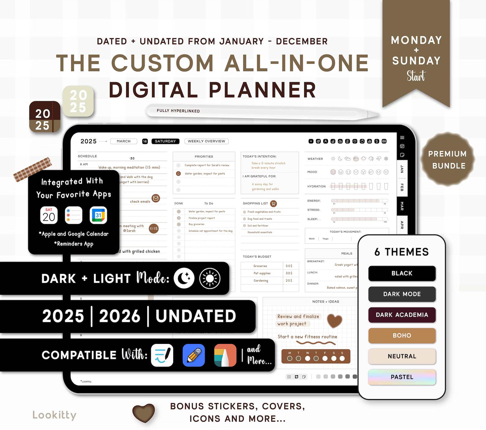 The Custome All-In-One Digital Planner